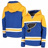 St. Louis Blues Blue Men's Customized All Stitched Hooded Sweatshirt